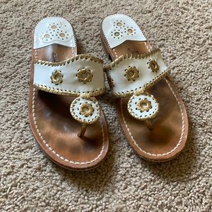 White & Gold Jack Rogers